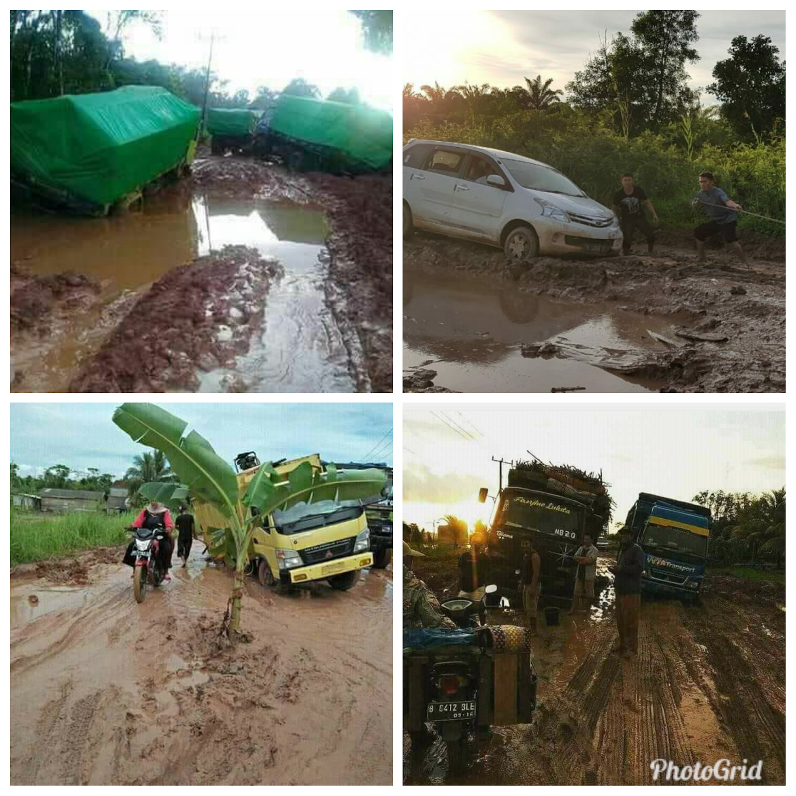 Jalan Negara Rawa jitu Tulang Bawang Rusak Parah  Seperti Bak Medan Off Road 