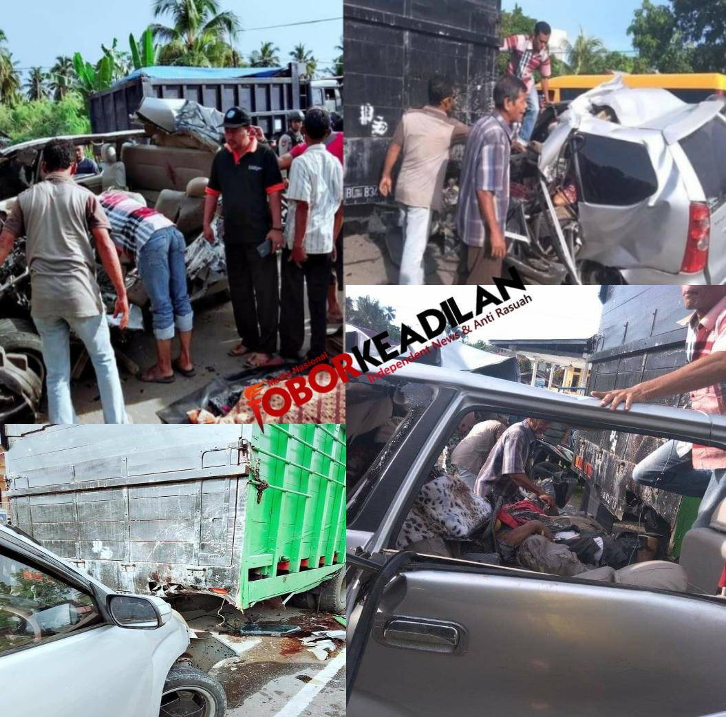 Tewas Bersama Anak Dan Istri ( Hamil 6 bulan ), Timbul Siahaan (44) Anggota Brimob, Laka Maut Di Lhokseumawe Aceh 