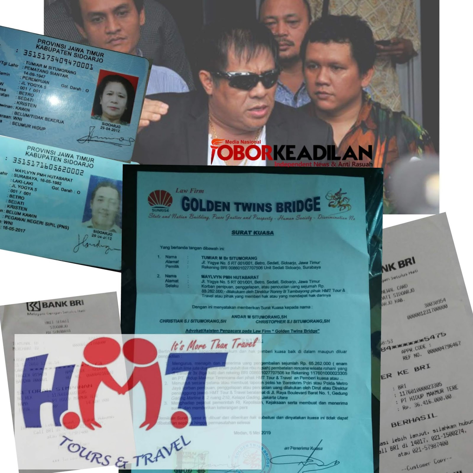  Penipu Berkedok Travel Rohani Israel PT HMT, Bakal Dipolisikan Oleh Andar'GACD 