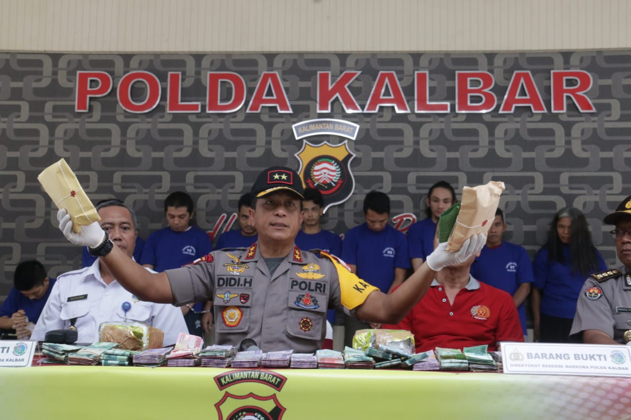 Polda Kalbar Ungkap Narkoba Jenis Sabu Berkilo-kilo