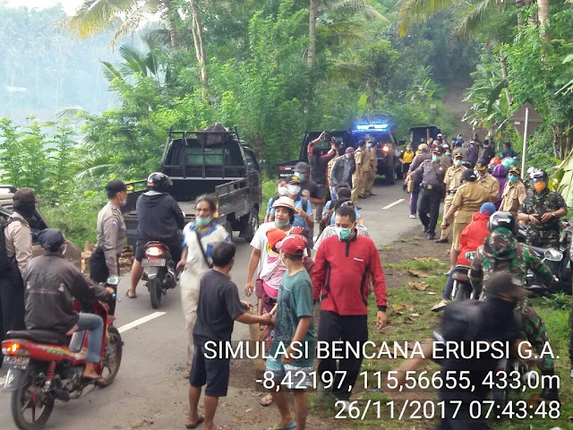 Penanggulangan Bencana Erupsi Gunung Agung Di Desa Buana Giri Bebandem Karangasem Berjalan Lancar