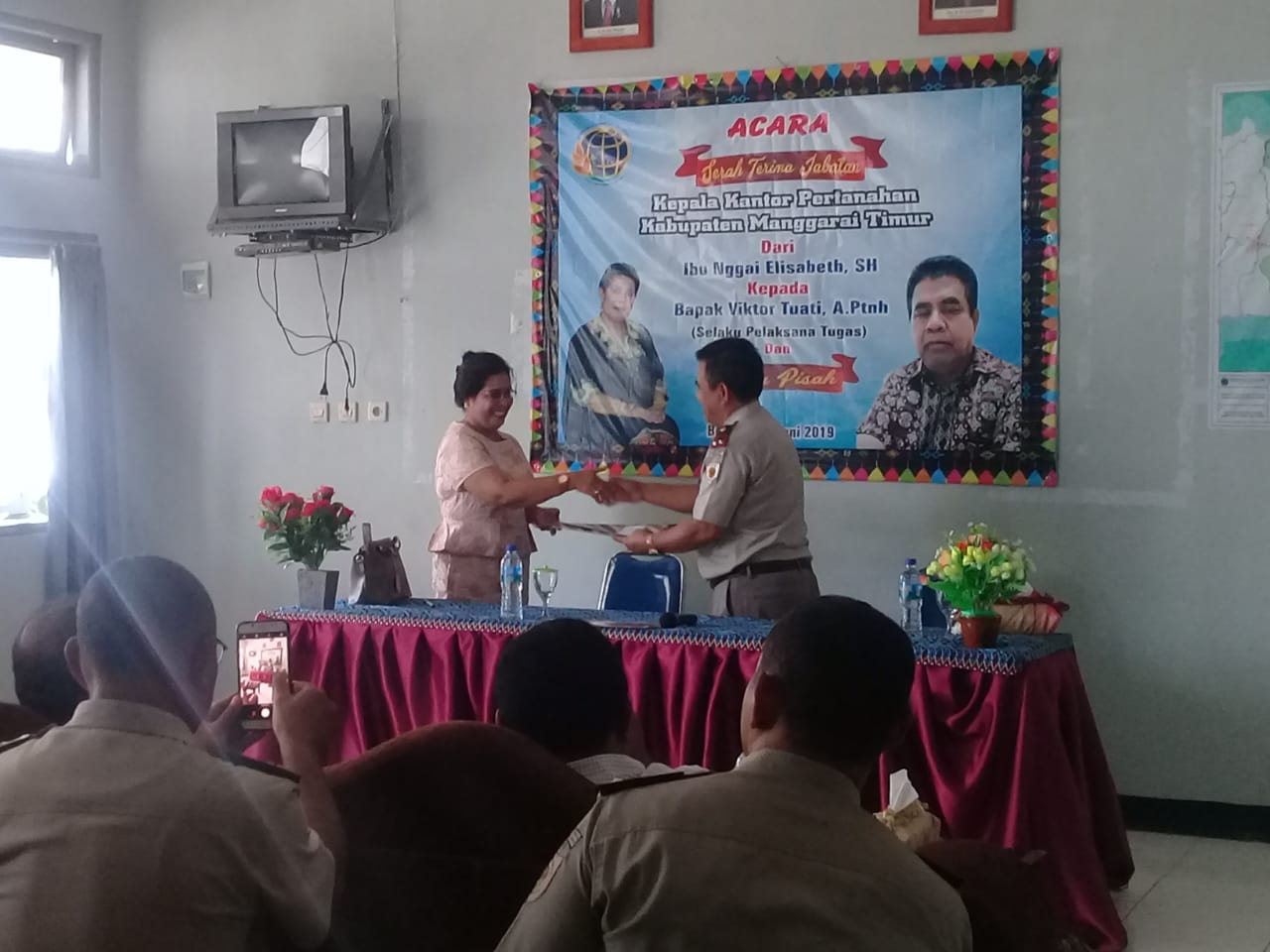 BPN Manggarai Timur Serah Terima Jabatan 
