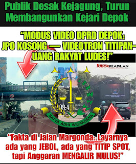 Miris! Belanja Video DPRD Depok Rp 1 Miliar Lebih: Videotron Kosong, Uang Rakyat Lenyap