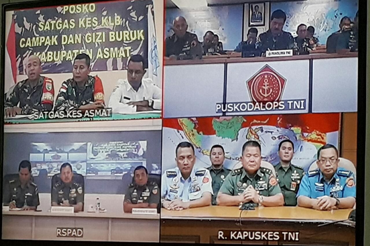 Panglima TNI Videocom Dari Jakarta-Asmat Wujud Keseriusan TNI