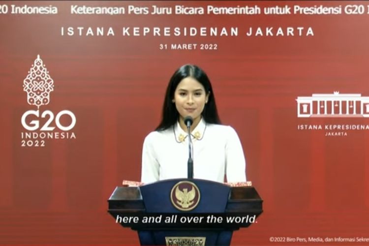 Maudy Ayunda Terpilih Sebagai Jubir Pemerintah Untuk Presidensi G20 Indonesia
