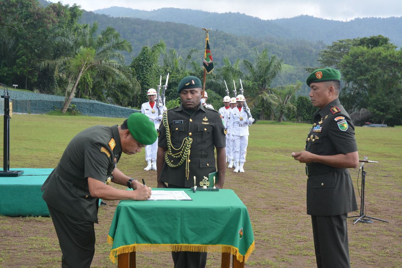 Alih Kodal Yonif 756/Wimane Sili Kodam XVII/Cenderawasih Kepada Korem 172/Praja Wira Yakti