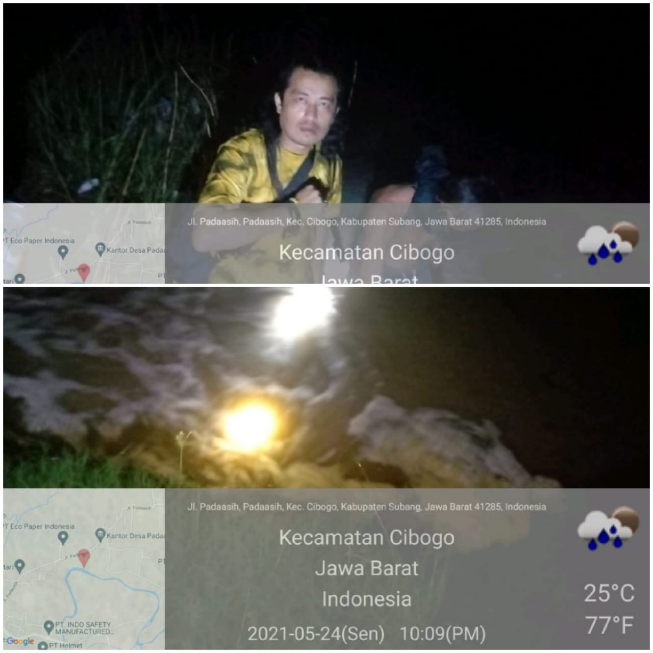 Ditemukan Gorong Pembuangan Cairan Limbah Berbau Busuk di Desa Pada Asih Subang
