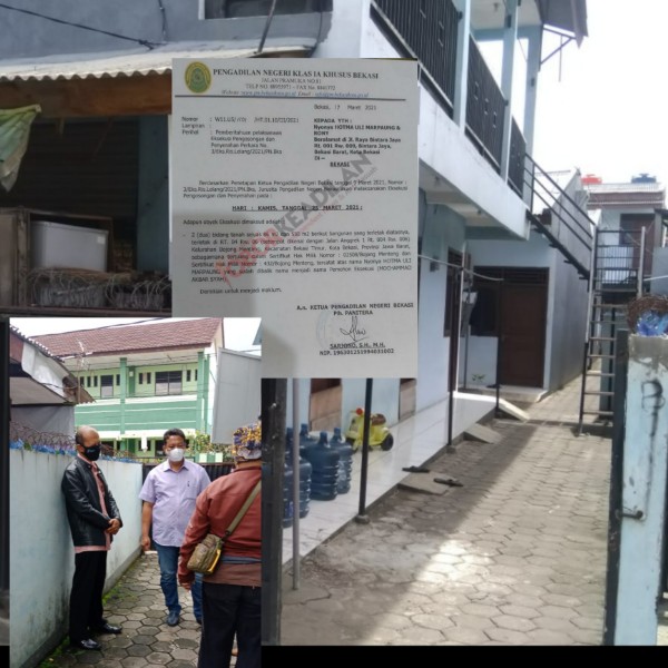Penetapan Ketua PN Bekasi No. 3/Eks.Ris.Lelang/2021 Menyita Rumah Hotmauli Marpaung Diduga Sarat Kongkalikong