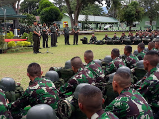 Kasdam I /BB Lepas Keberangkatan Satgas Batalyon Infanteri 123/ Rajawali Ke Perbatasan NKRI- Malaysia 