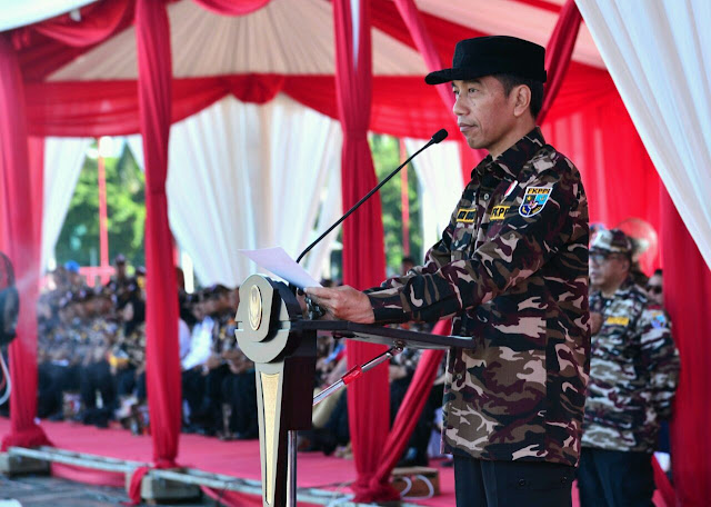 Presiden Pimpin Apel Kebangsaan Bela Negara Putra Putri Purnawirawan Indonesia
