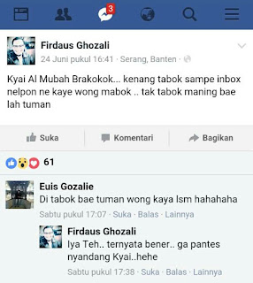  Firdaus Gazali Anggota DPRD Kota Serang ini Akan Dilaporkan ke BK Diduga Lecehkan Kiyai/Ulama di Medsos
