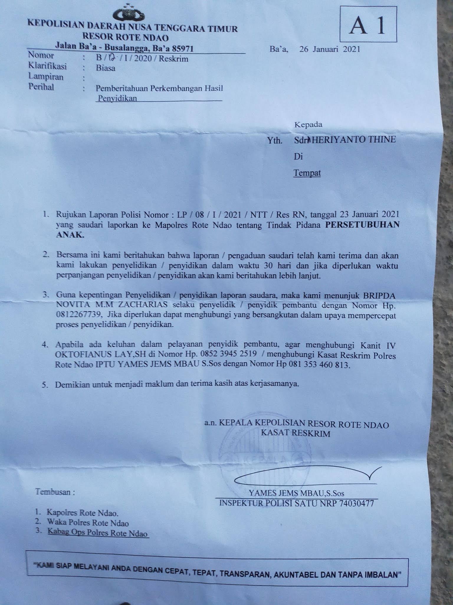 Pria Beristri Diduga: Setubuhi Anak Dibawah Umur, Keluarga Lapor Polisi 