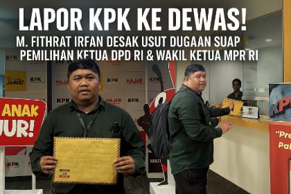 Dumas KPK Dilaporkan ke Dewas, Irfan Beber Dugaan Suap Pemilihan Ketua DPD RI