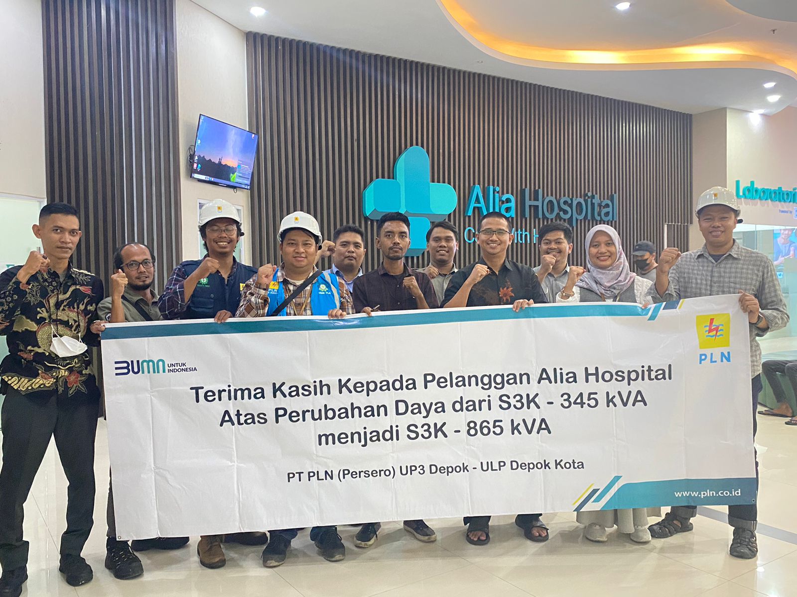 PLN UP3 Depok Sambut Baik Penambahan Daya yang Dilakukan Alia Hospital