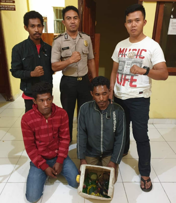 Di Manggarai, Dua Pemilik Bom Ikan Berhasil Diringkus Polsek Reo