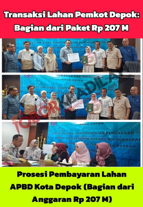 DISRUMKIM Depok Terpantau: Proyek Lahan Rp 207 M, Honor Rp 3,2 M Diduga Tak Wajar