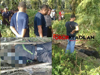 Mayat Tanpa Identitas Membusuk Tangan Terikat , gegerkan Desa lalang kabung kecamatan Pelalawan Riau