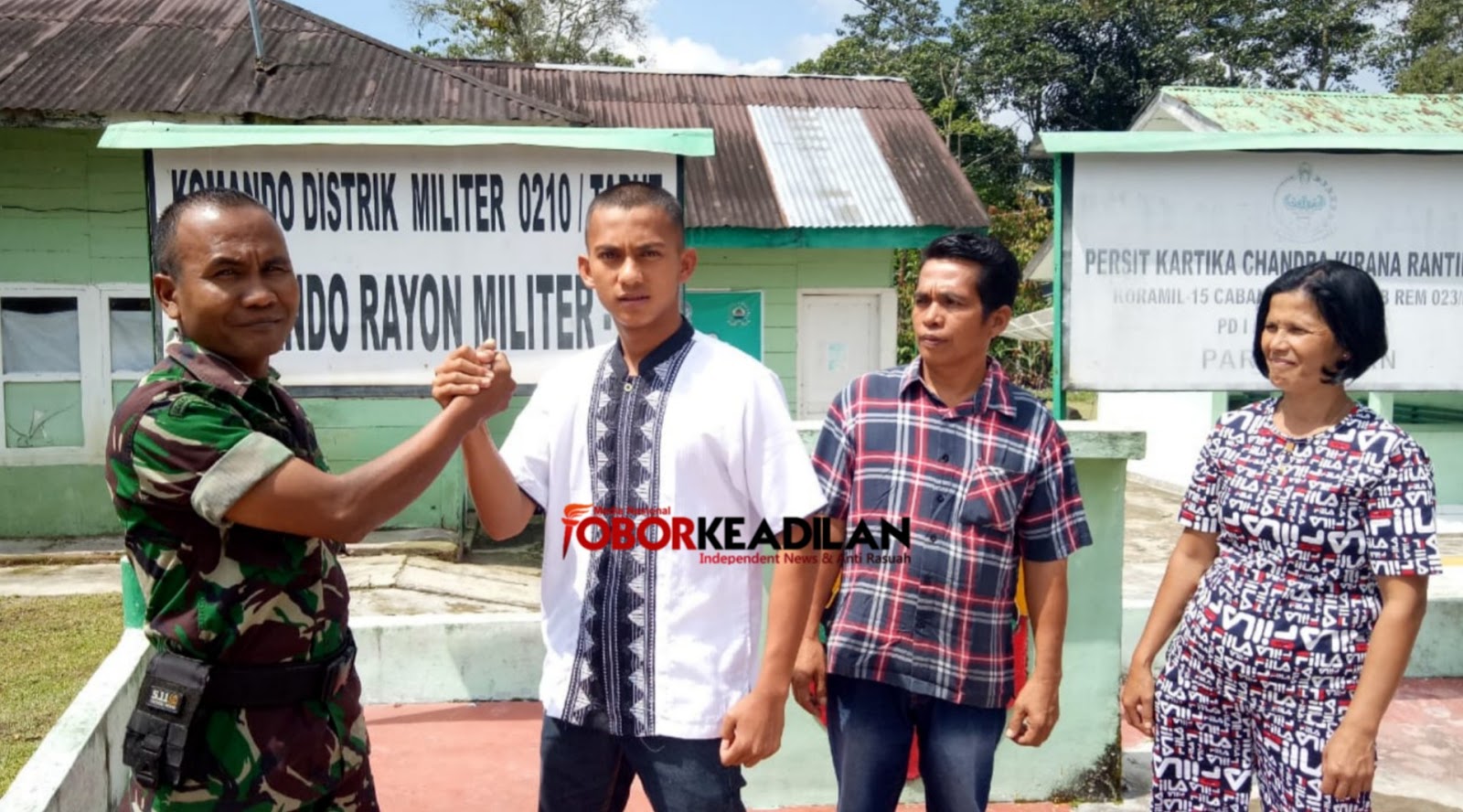 Vijay Siagian Anak Parsoburan Sah Jadi TNI, Berkat Bimbingan Koramil 15/Habinsaran