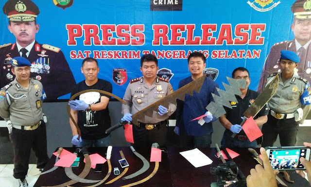 POLISI BERHASIL RINGKUS 83 PELAKU YANG DI DUGA HENDAK TAWURAN DI TANGERANG SELATAN