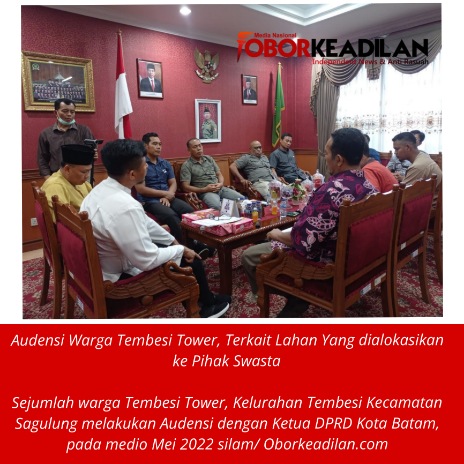 Legalitas Lahan Tembesi Tower Dinilai Takjelas, DPRD Batam Hentikan RDP Dengan PT. TPM
