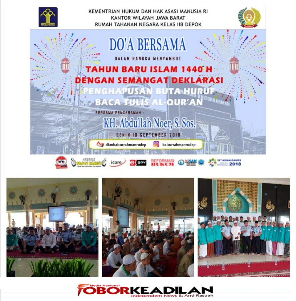  Warga Binaan Rutan Kelas IIB Depok Nikmati  Program "Hapus Buta Huruf Al-Quran"