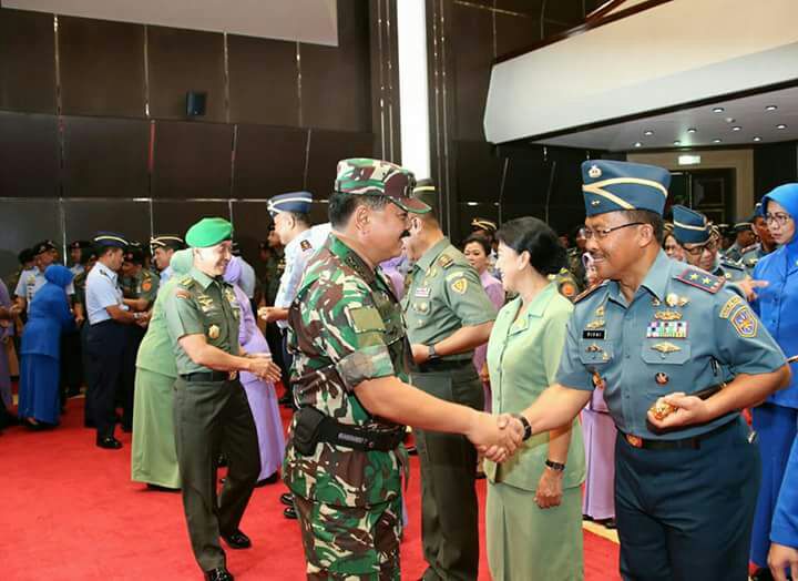 Panglima TNI Terima Laporan Kenaikan Pangkat 66 Pati TNI