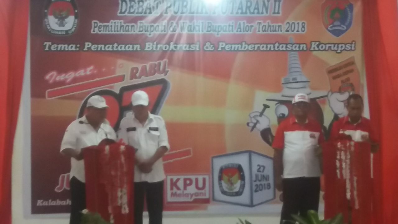 DEBAT CAKADA ALOR BERLANGSUNG ALOT, Kata INTAN ,KORUPSI HARUS DI CEGAH, TIDAK ASAL PECAT