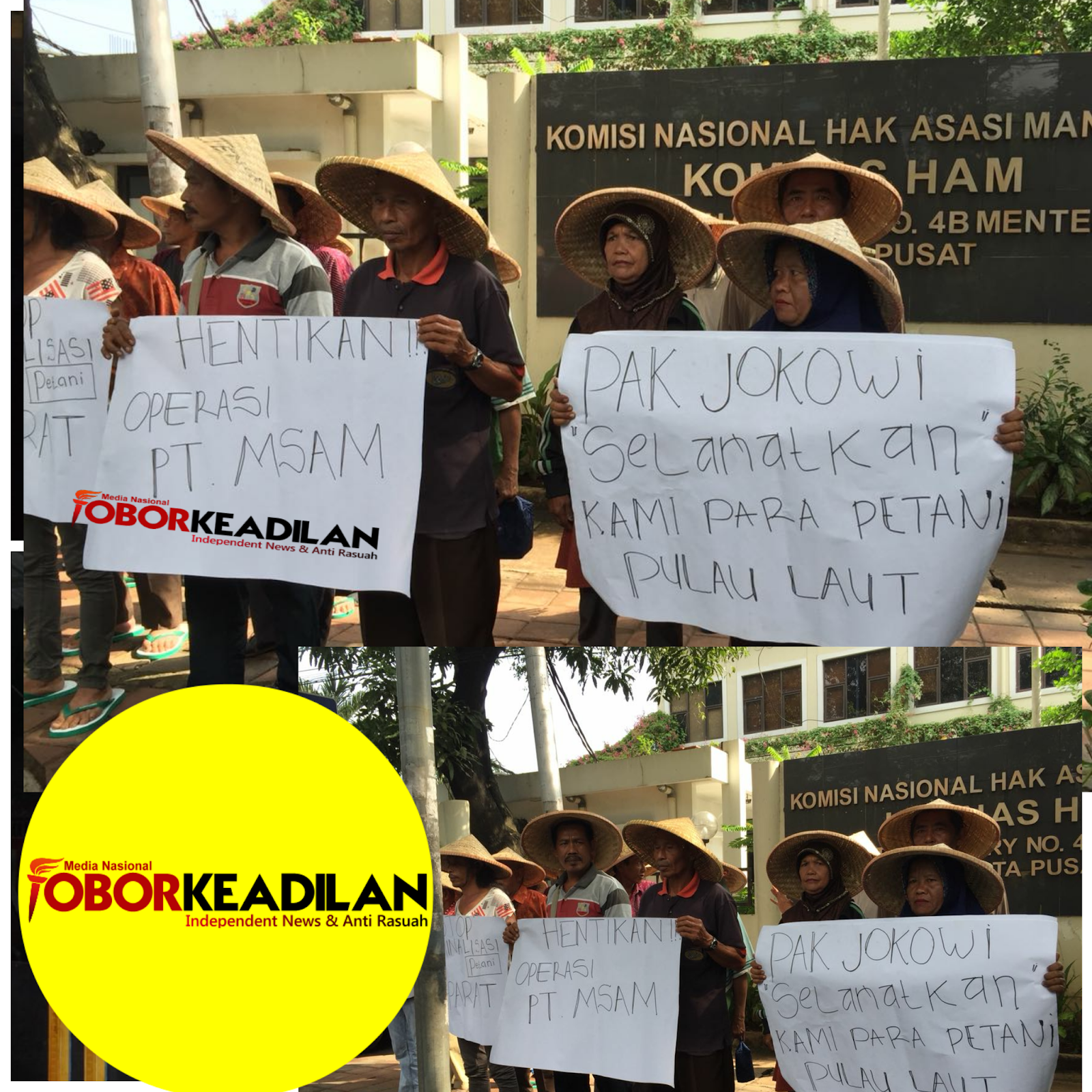 PT Multi Sarana Agro Mandiri (PT MSAM) TEGA GUSUR PESANTREN, KASUS INIPUN DILAPORKAN KE KOMNAS HAM