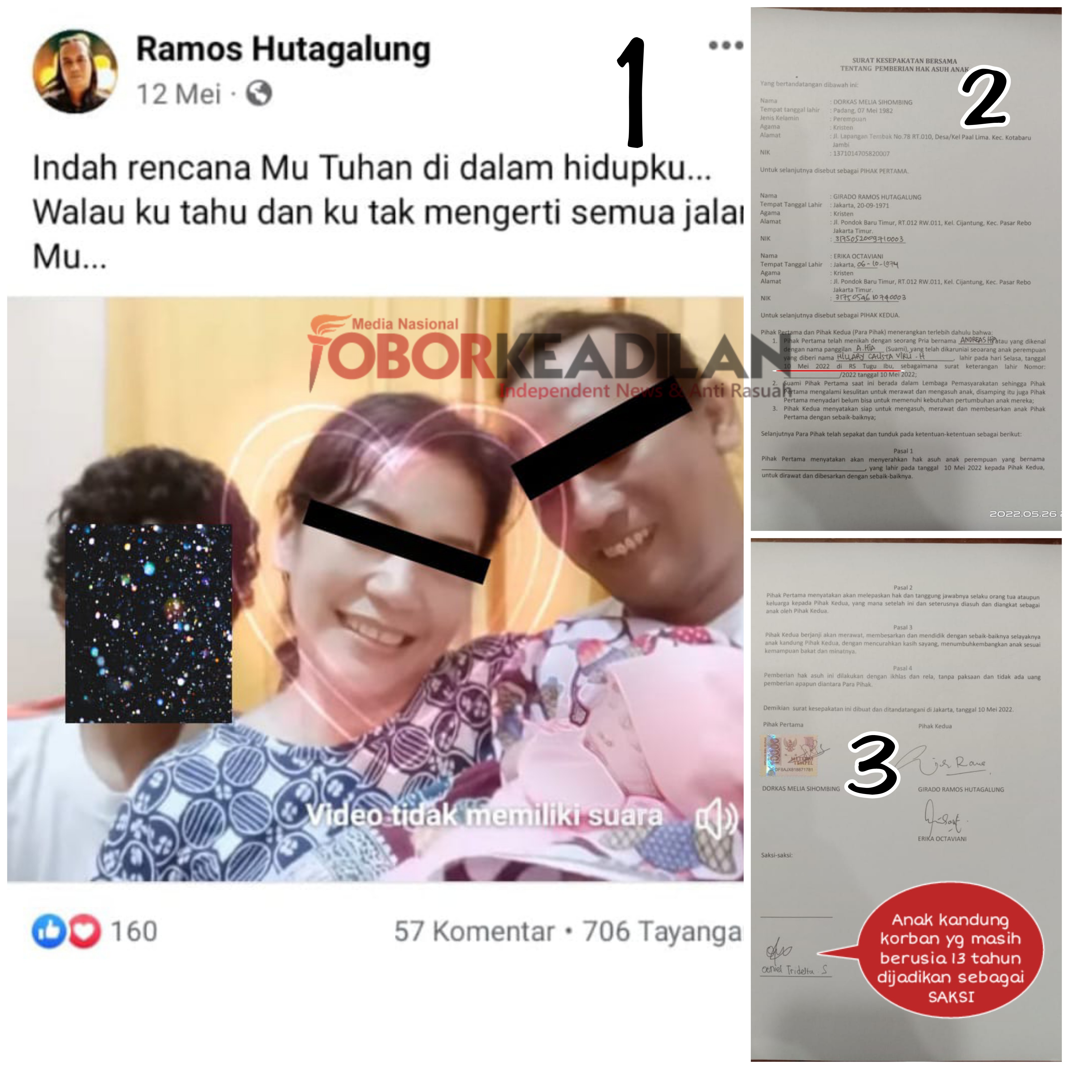 Penculik Bayi Pasangan Suami Istri Hadir di Polda Metro Jaya, Subdit 5 Renakta Berhasi Amankan Bayi Bu Dorkas Sihombing 