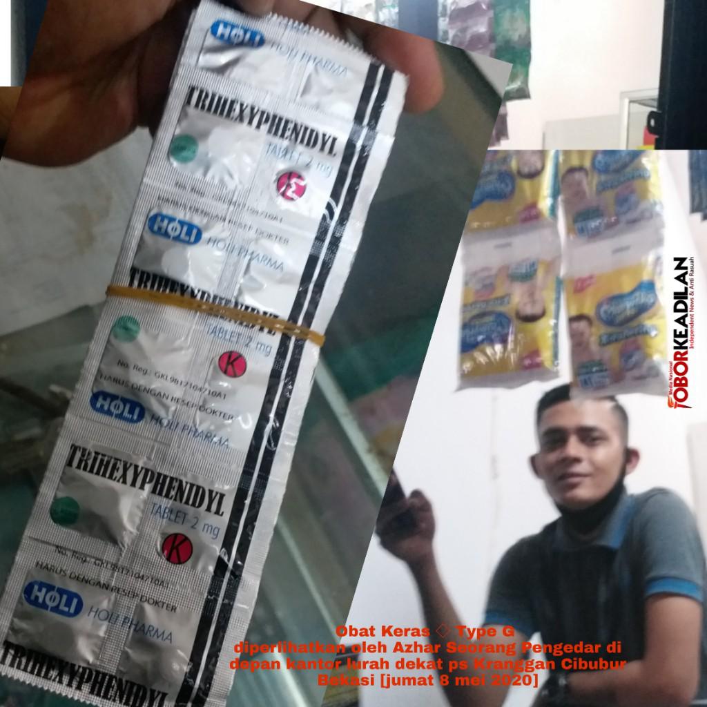 Pengedar Obat Daftar G Di Ps Kranggan Tantang Polda dan Polres Bekasi 