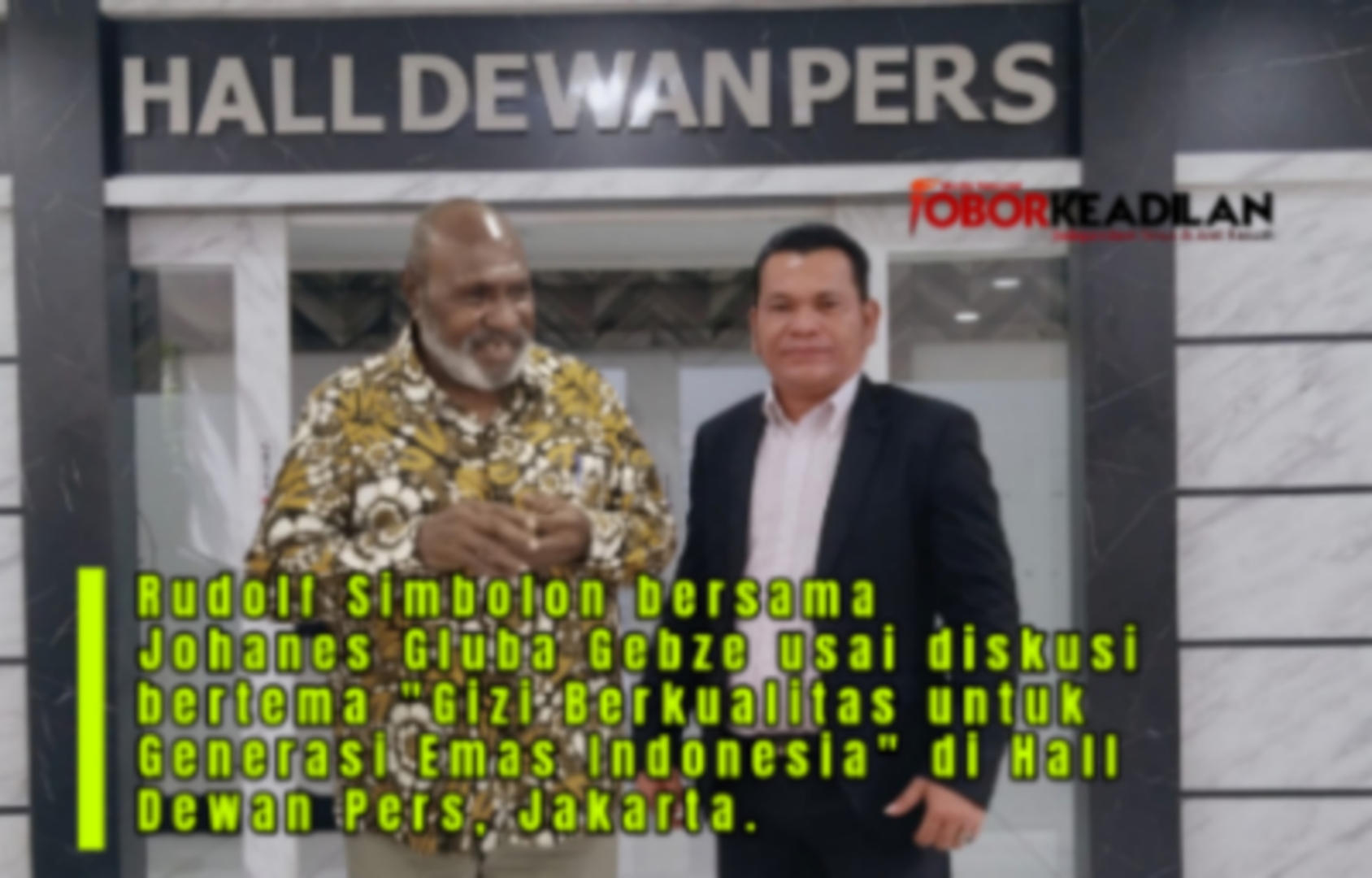 Inisiatif Johanes Gluba Gebze Angkat Isu Gizi Berkualitas, Rudolf Simbolon Beri Apresiasi