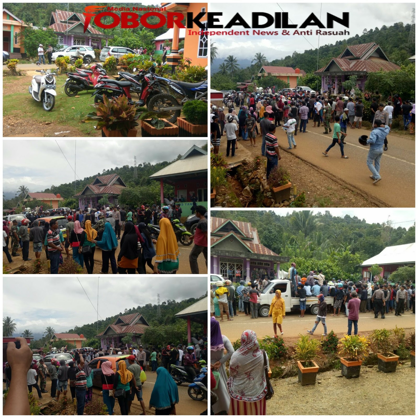 MASYARAKAT DESA DONGGALA KABUPATEN KOLAKA,  MENOLAK AKTIVITAS PERTAMBANGAN BIJI NIKEL PT. CERIA 
