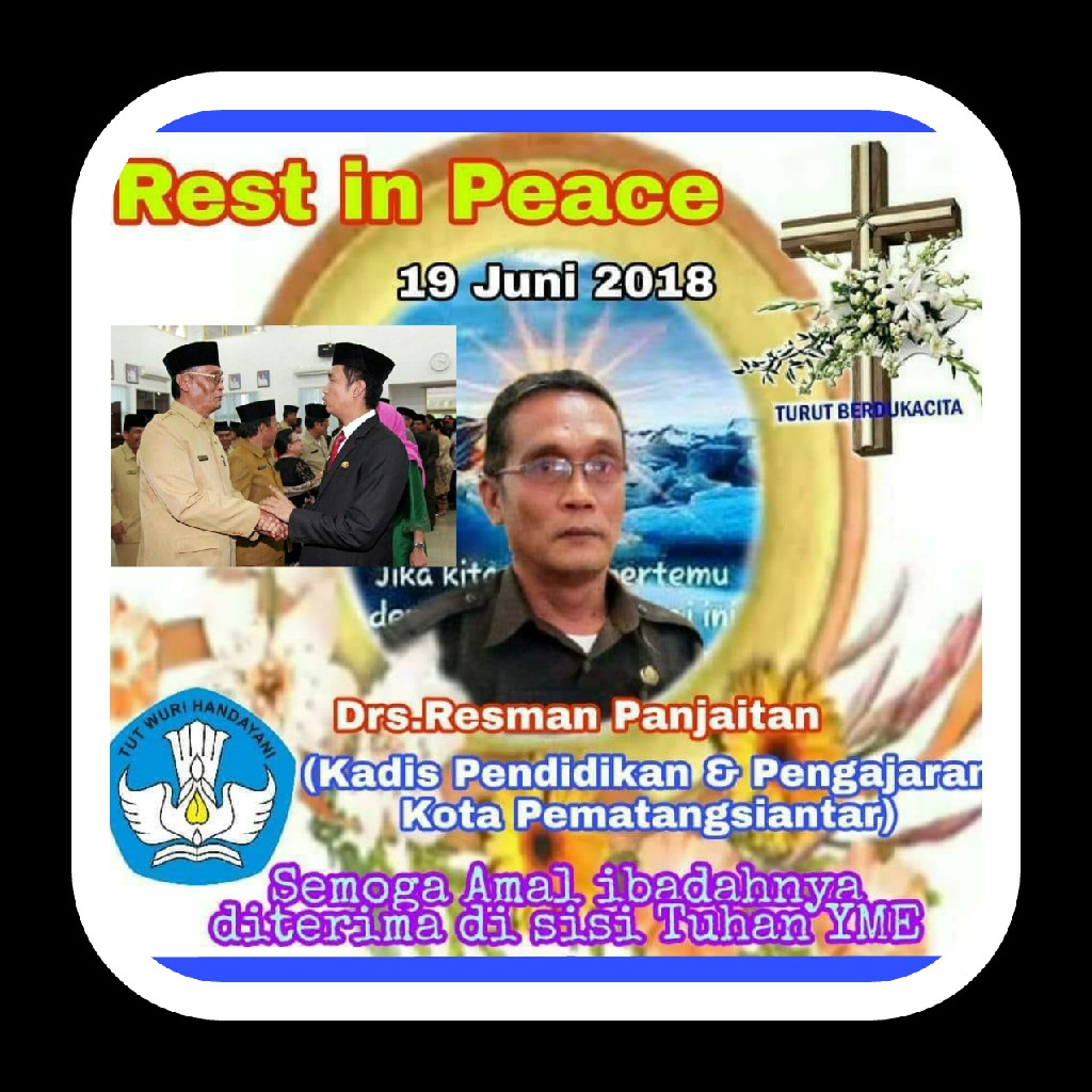 Drs. Resman Panjaitan Tutup Usia, Segenap Cru Redaksi Media Nasional Obor keadilan Turut Berduka Cita 