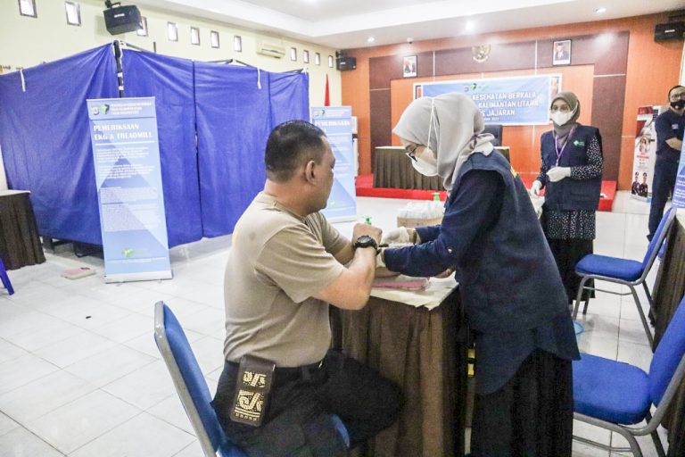 Ratusan Personil Polres Malinau Jalani Rikkes Berkala Tahun 2022 