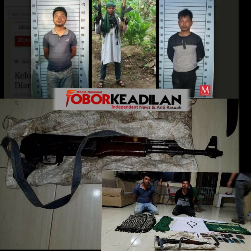 KELOMPOK SIPIL BERSENJATA DI KEC. PANTE BIDARI, KAB. ACEH TIMUR DIAMANKAN APARAT