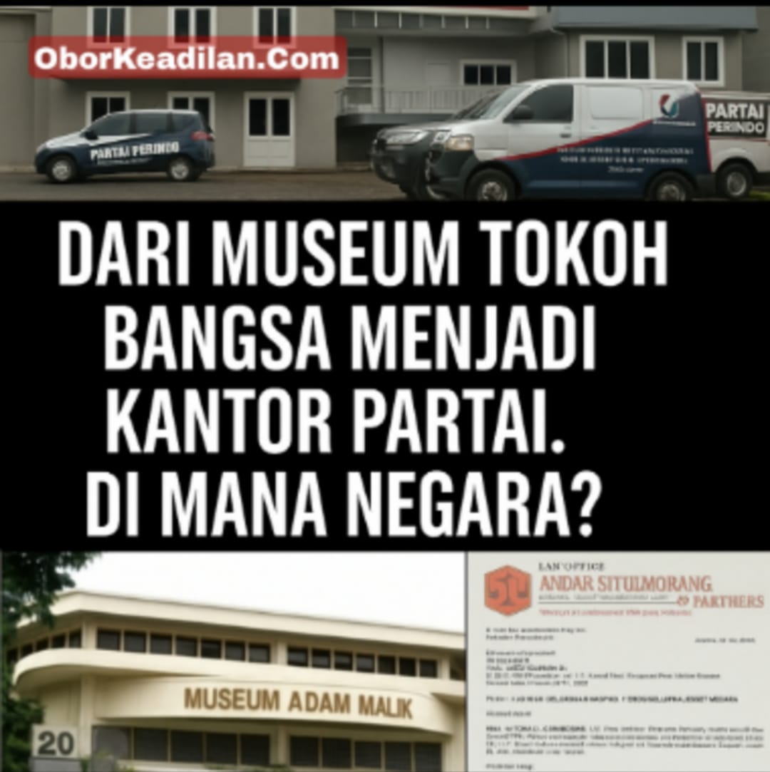 Gedung Museum Adam Malik, Aset Negara yang Diduga Dimanipulasi Kini Dikuasai Partai Perindo