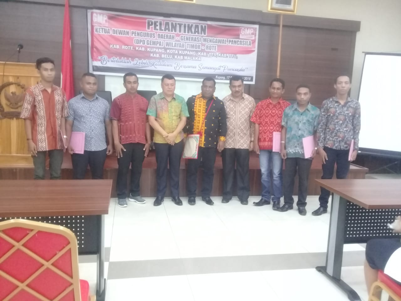 DPD GEMPA NTT, Lantik Pengurus Daratan Timor Dan Rote Di Kupang