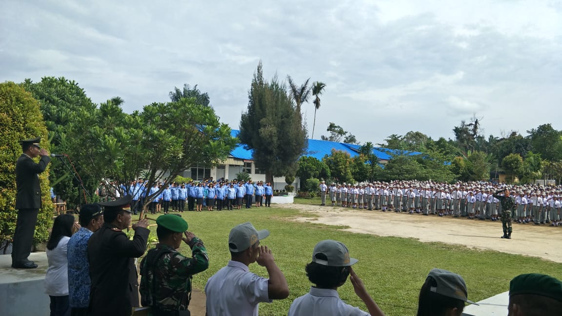 Danramil 15/HBS Bertindak Sebagai Inspektur Upacara Kesaktian Pancasila Di Habinsaran