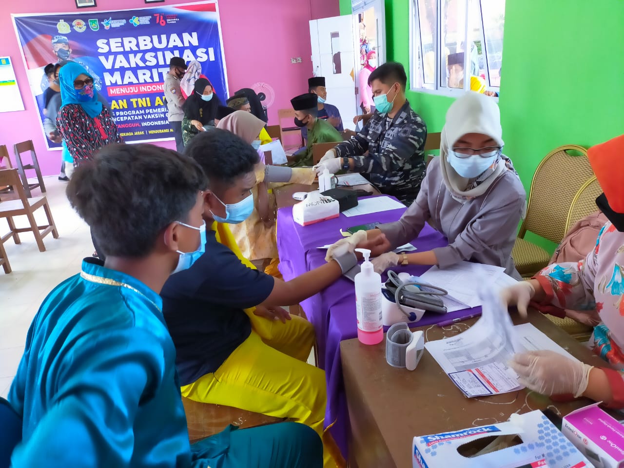  Serbuan Vaksin Maritim SMPN 46 Pulau Bulang Batam