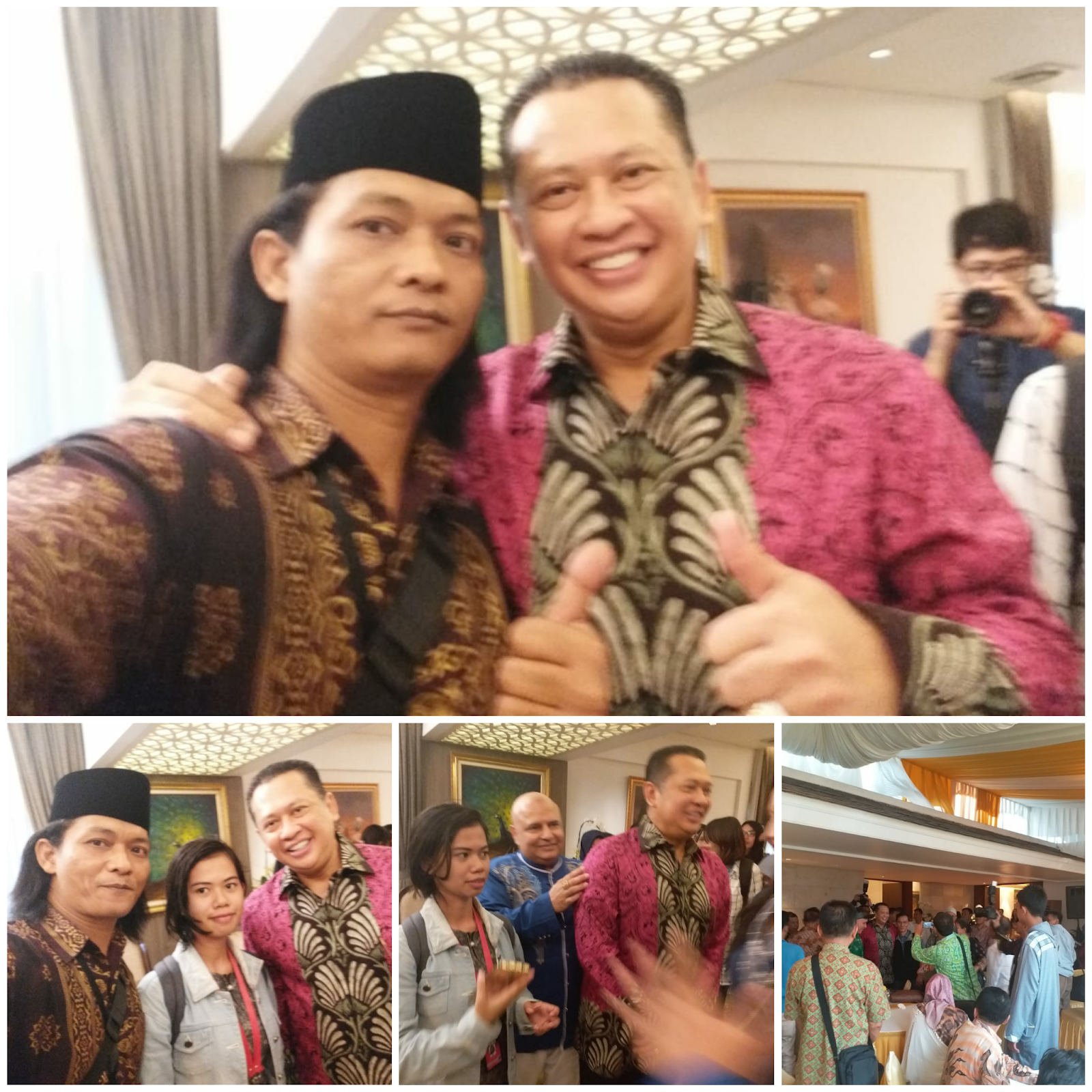 BAMBANG SOESTYO KETUA DPR RI GELAR HALALBIHALAL (OPEN HOUSE) DIRUMAH DINASNYA