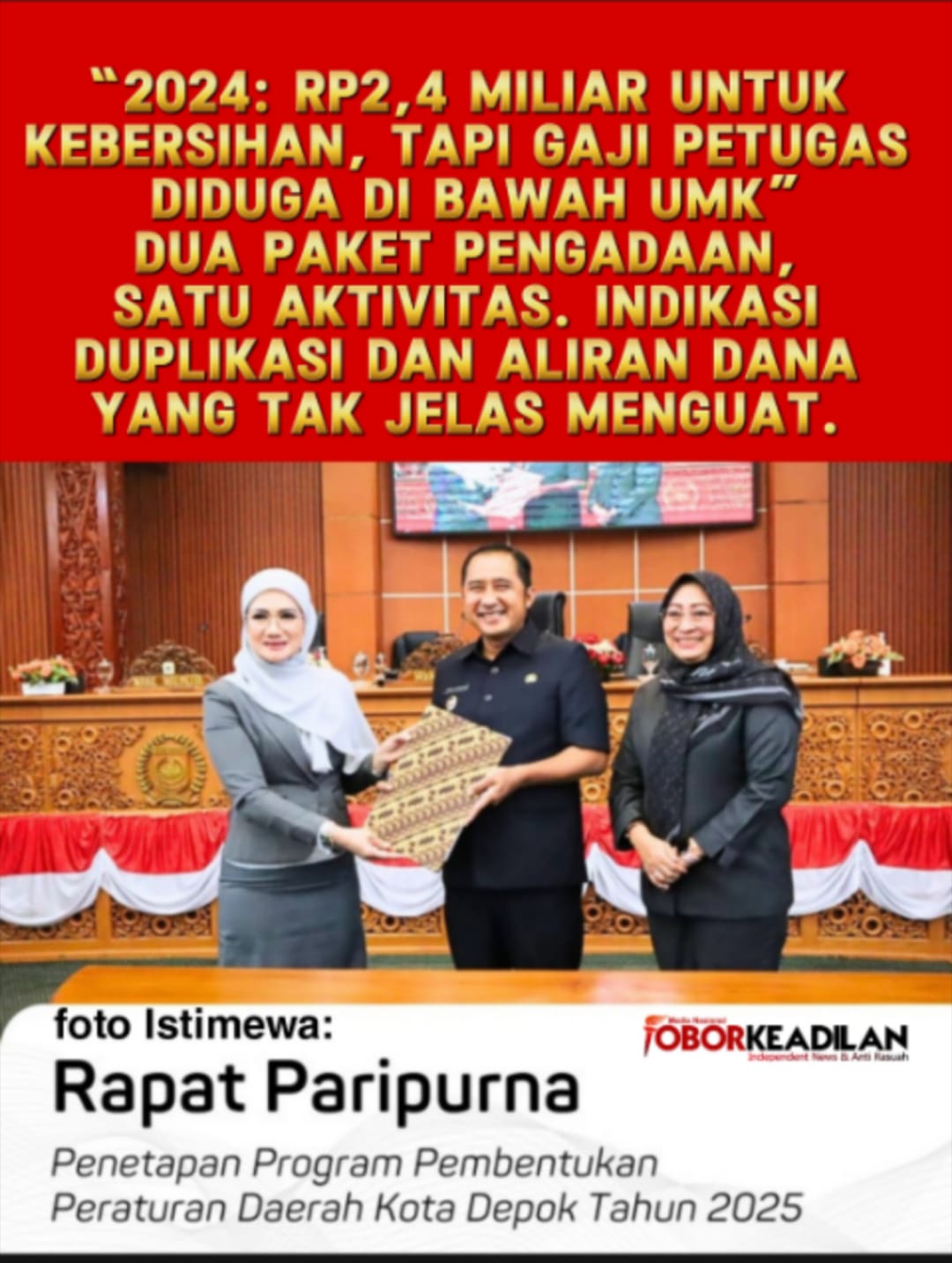 Ada Apa dengan Setwan Depok? Nama TNI Ikut Diseret-seret
