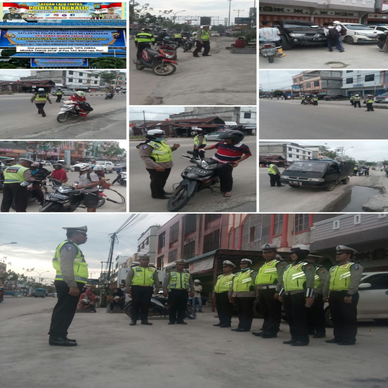 Satlantas Polres Bengkalis Gelar Ops Zebra Muara Takus 2018 Di Seputaran Jalan Sudirman