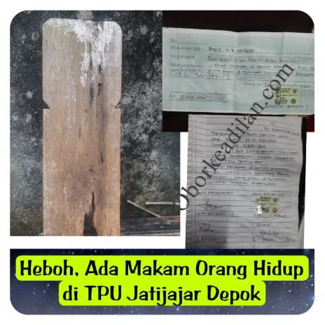 Jual Beli Makam Di Jatijajar Depok, Dipasangi Batu Nissan Seakan Sudah Meninggal