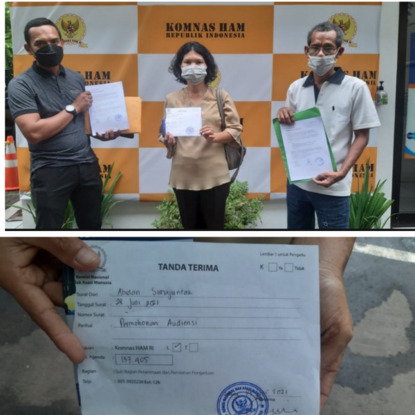 Putusan PN Jakarta Timur Dinilai Ugal ugalan, Dua Warga Cakung Korban Eksekusi Lahan Mengadu Ke Komnas HAM