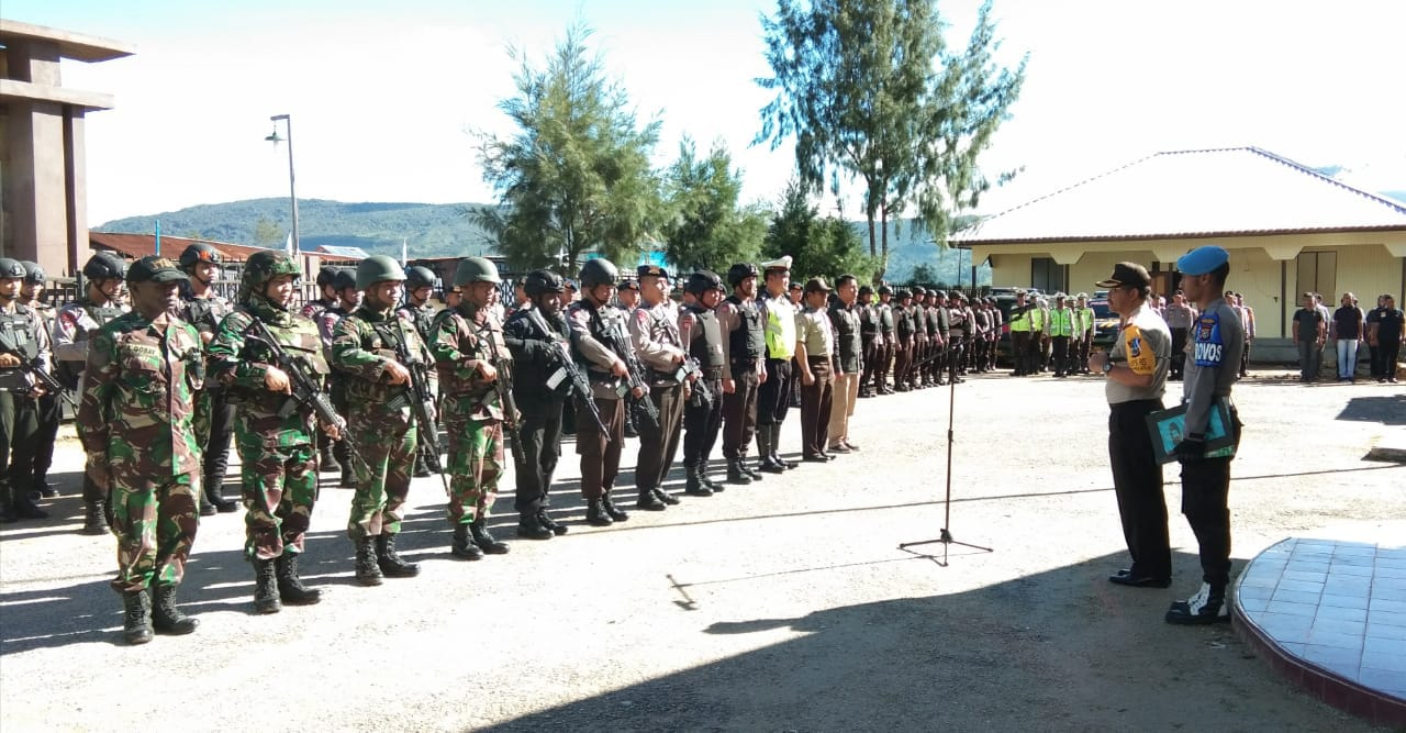 Apel Gabungan Polri-TNI Dalam Rangka Pengamanan Pilkada 