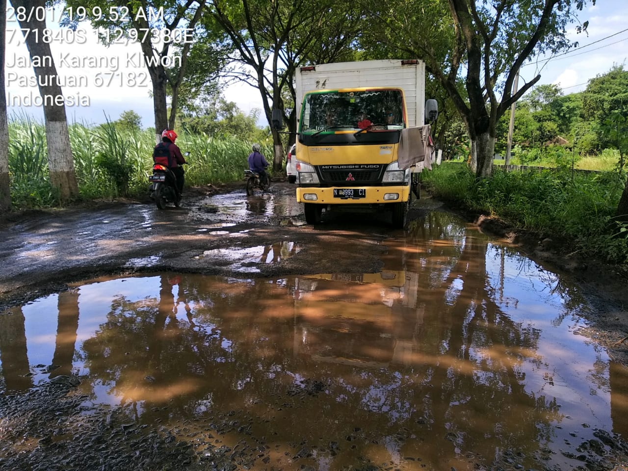 Lubang Sewu Di Jalan Kabupaten Pasuruan, Kinerja Kadis PU Bina Marga Perlu Di Evaluasi 