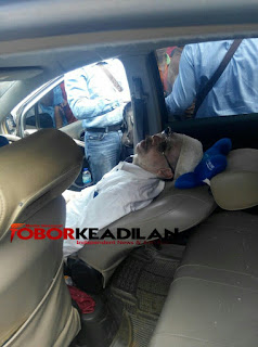 Seorang Pengemudi Meregang nyawa di jalan Raya , Warga sempat  mengira mobil mogok 