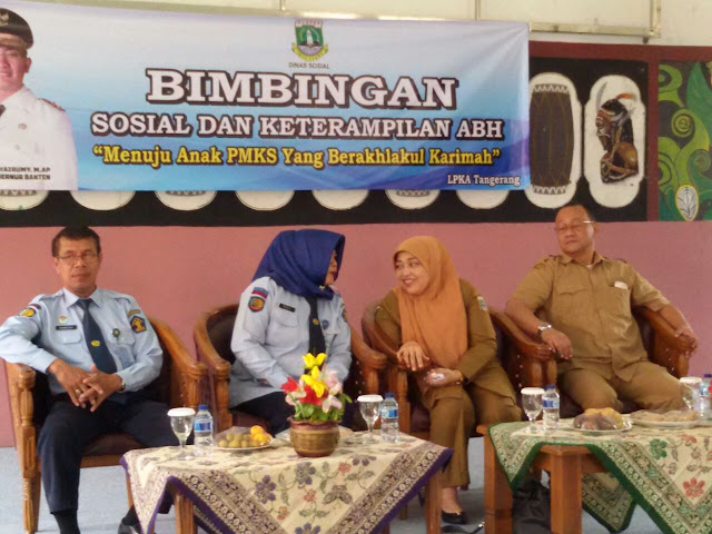 Dinsos Banten Gelar Bimsos Dan Keterampilan di LPKA Tangerang