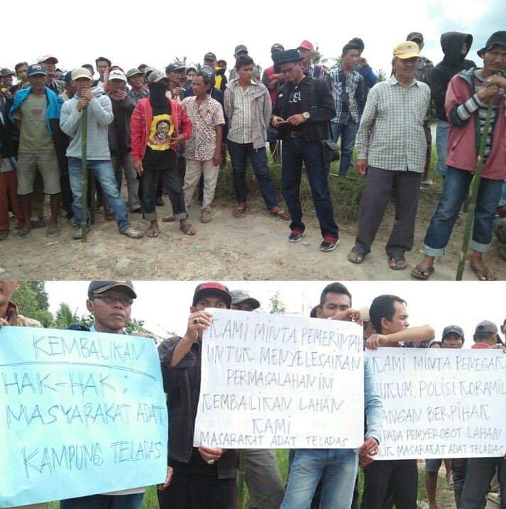WARGA DUSUN BAKU ANCAM PERIHAL CARUT MARUT SENGKETA LAHAN KAMPUNG KARYA JITU  MUKTI