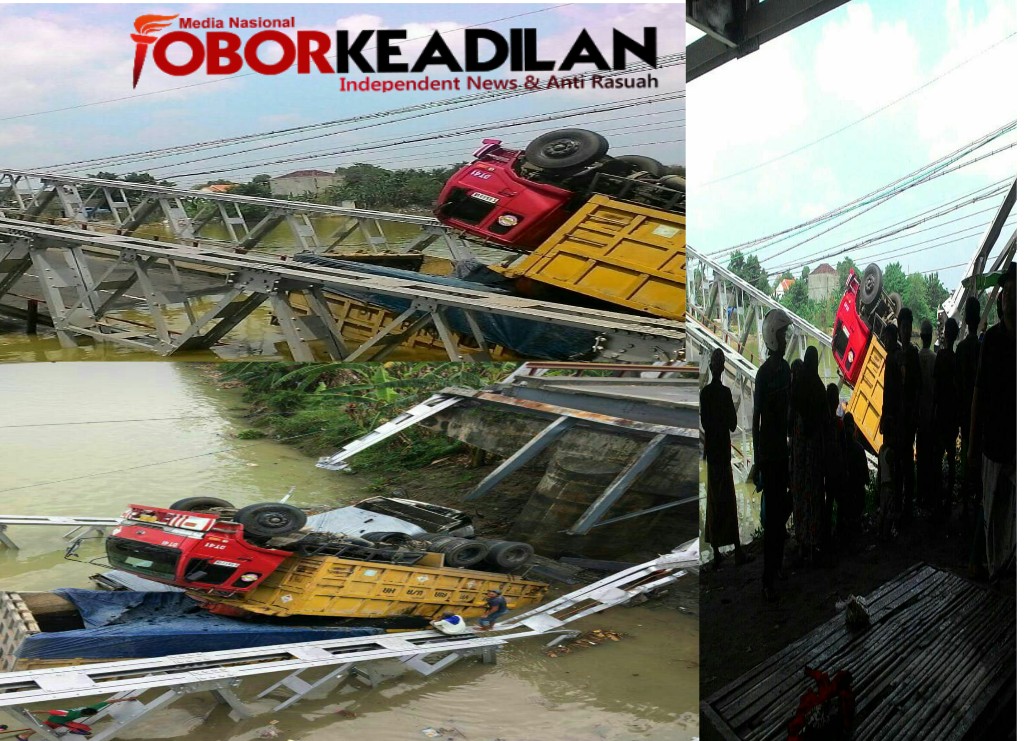 Jembatan Kembar Yang Menghubungkan Tuban dan Lamongan Ambruk, Siapa Yang Disalahkan